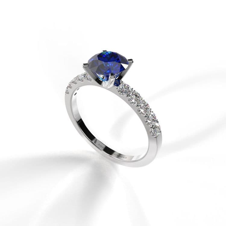 Anillo pekin 0,60 cts al frances