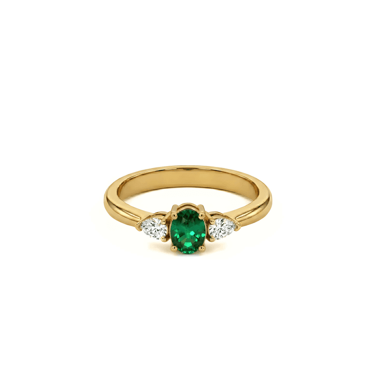Anillo tresillo houston 0.20 cts
