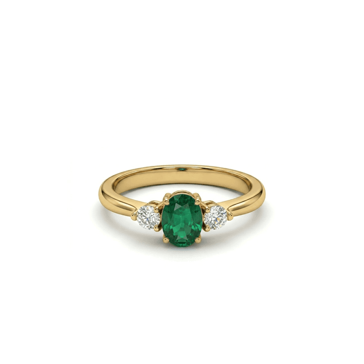 Anillo tresillo houston 0.22 cts