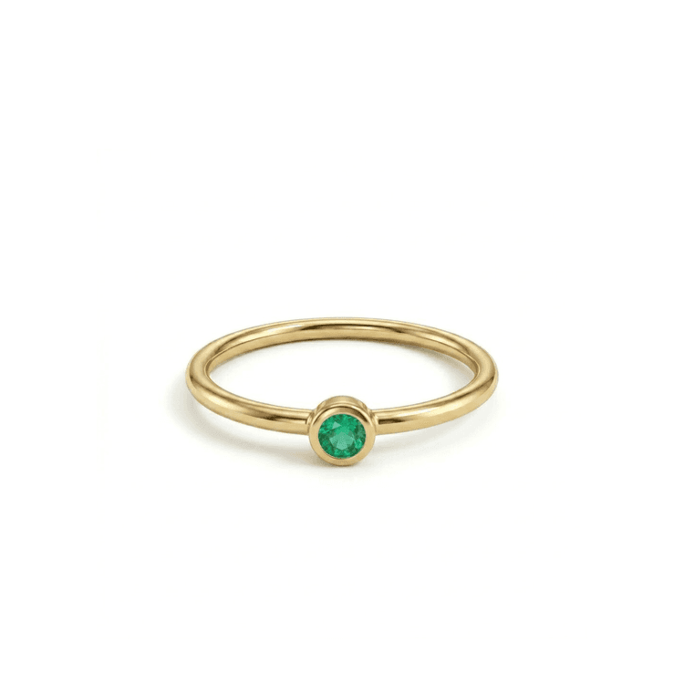 Anillo solitario boho 0,11 cts