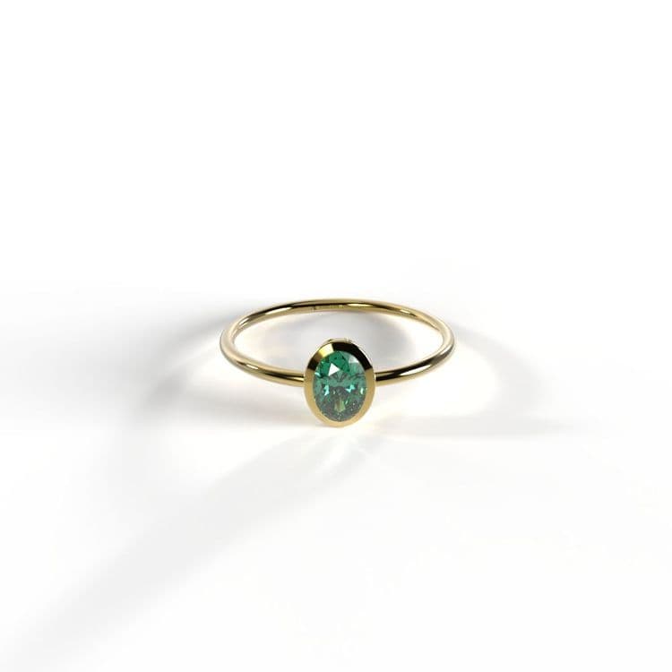 Anillo solitario boho 0,24 cts
