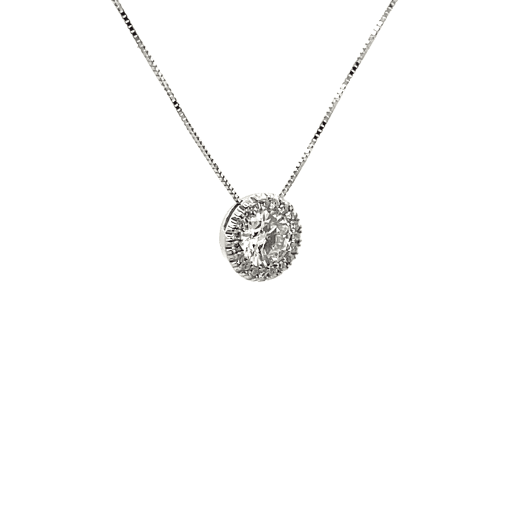 Collar dije capri al clúster con diamante