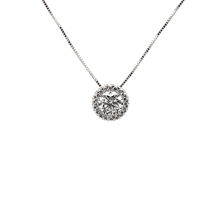 Collar dije capri al clúster con diamante