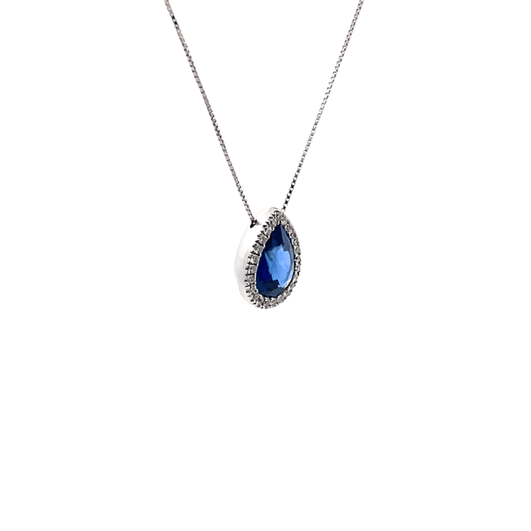 Collar zafiro gota 1,05 cts