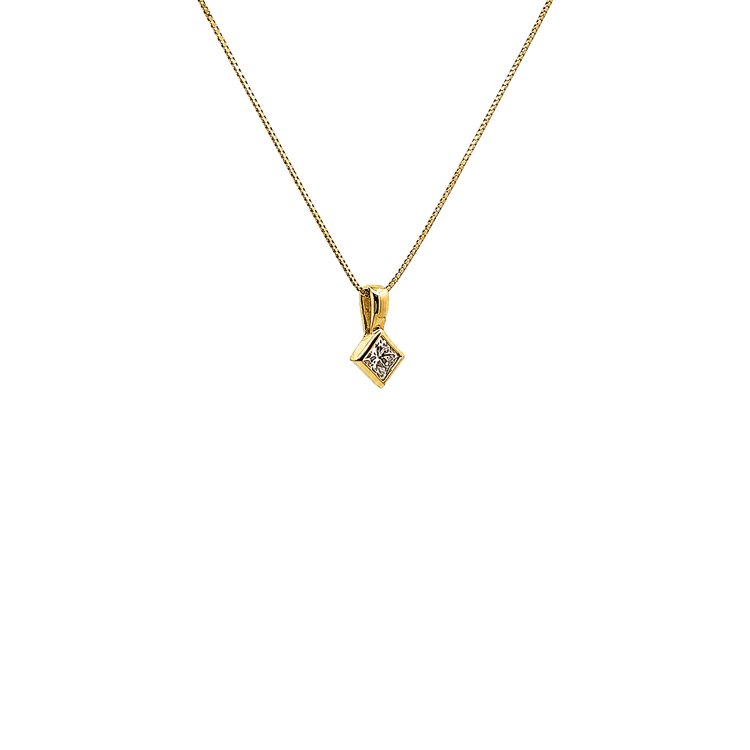 Dije diamante al bisel
