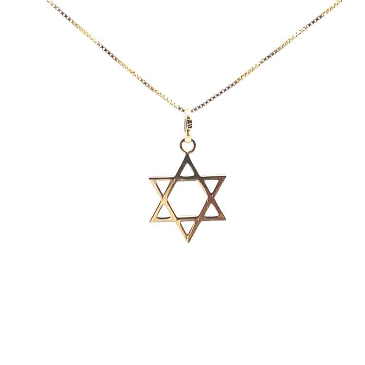 Dije diseño estrella de david