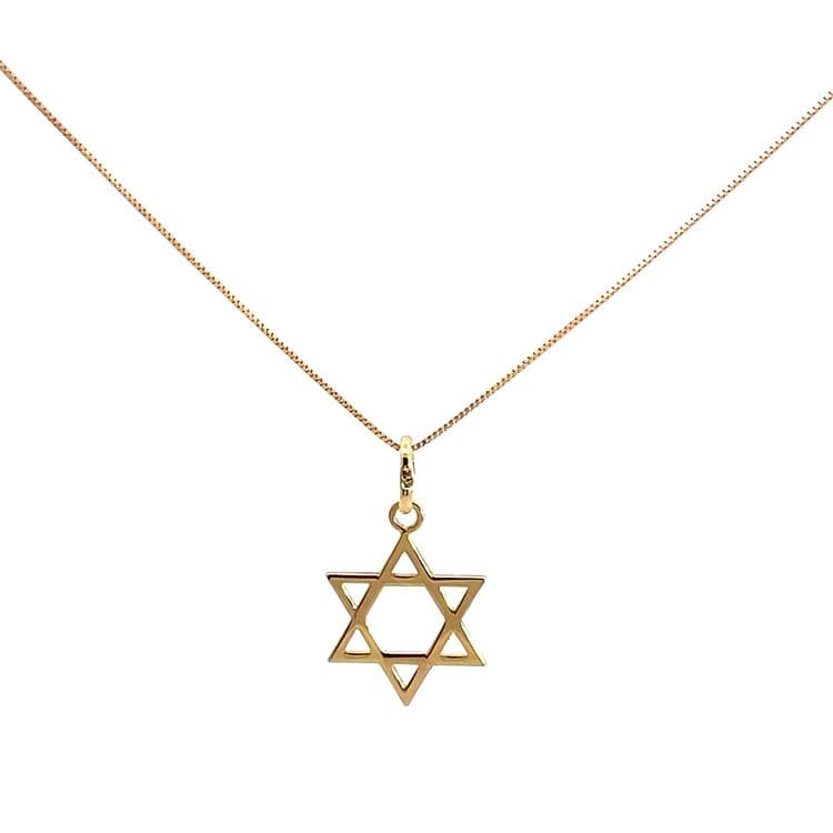 Dije diseño estrella de david