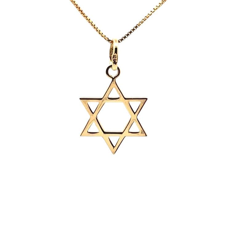 Dije diseño estrella de david