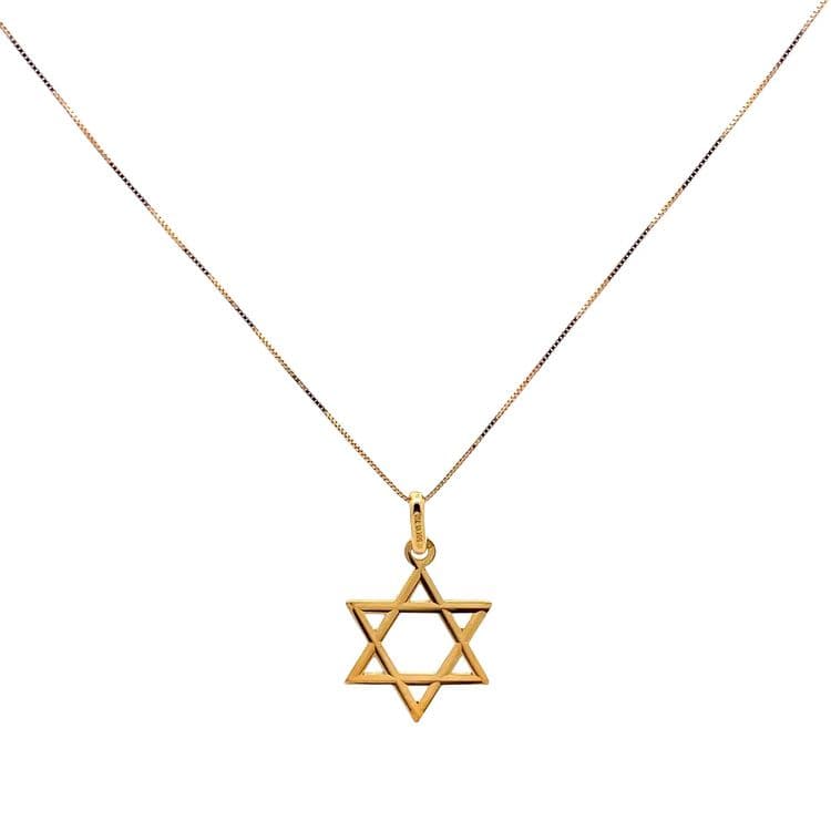 Dije diseño estrella de david