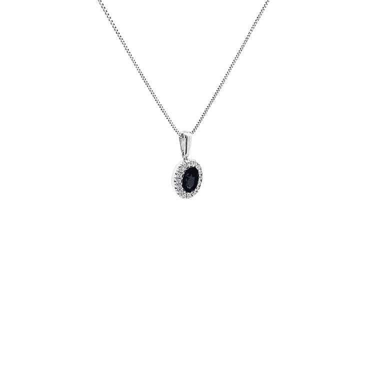 Dije clúster zafiro 0,50 cts