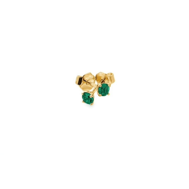 Topos 4 uñas esmeraldas redondas 0,30 cts
