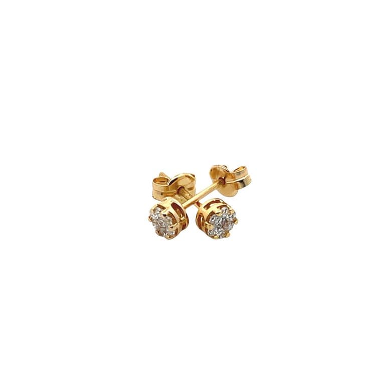 Topos flor diamante 0.28 cts