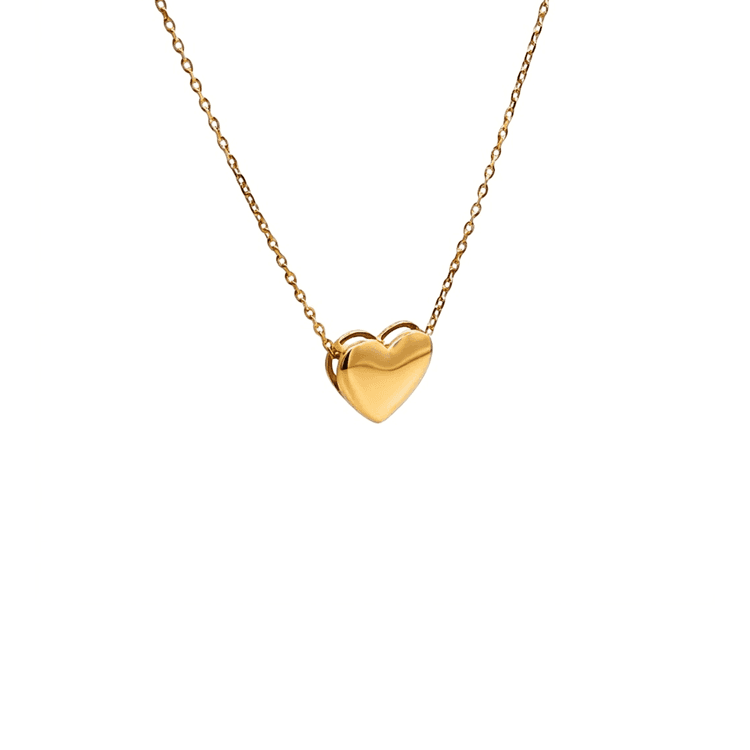 Collar dije corazón pasante