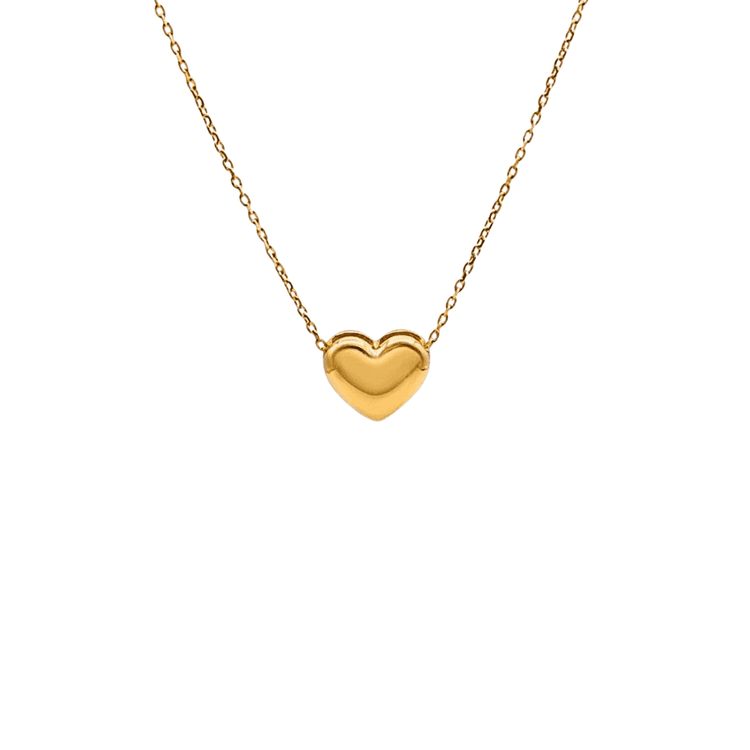 Collar dije corazón pasante