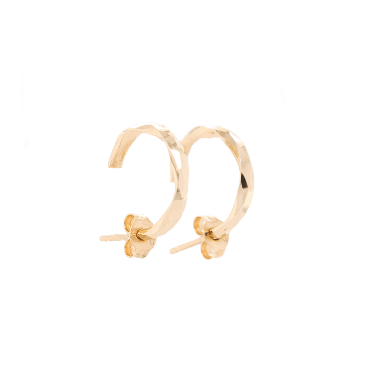 Candongas faceteadas 15mm