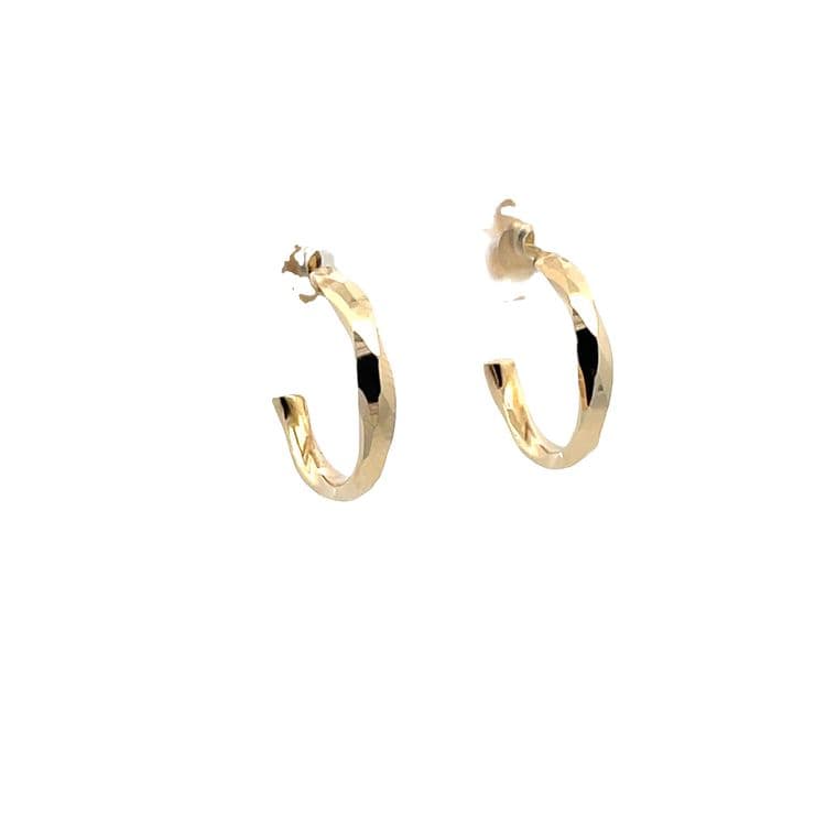 Candongas faceteadas 15mm