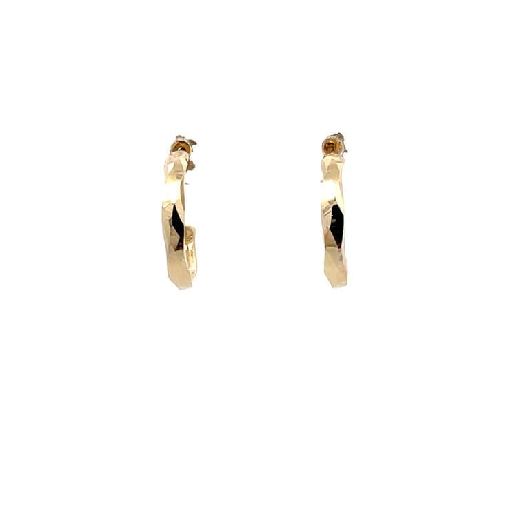 Candongas faceteadas 15mm