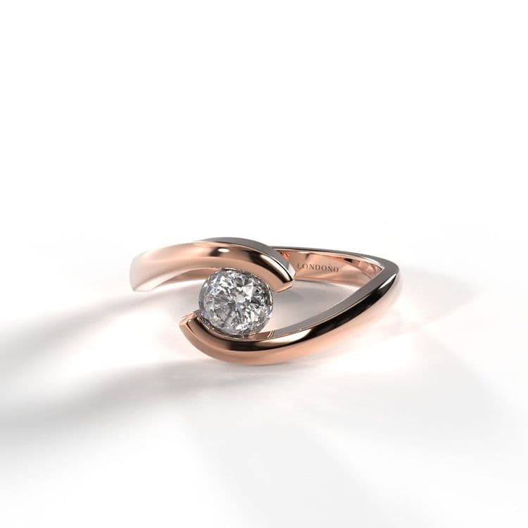 Anillo solitario oporto 0,25 cts