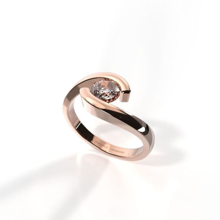 Anillo solitario oporto 0,25 cts