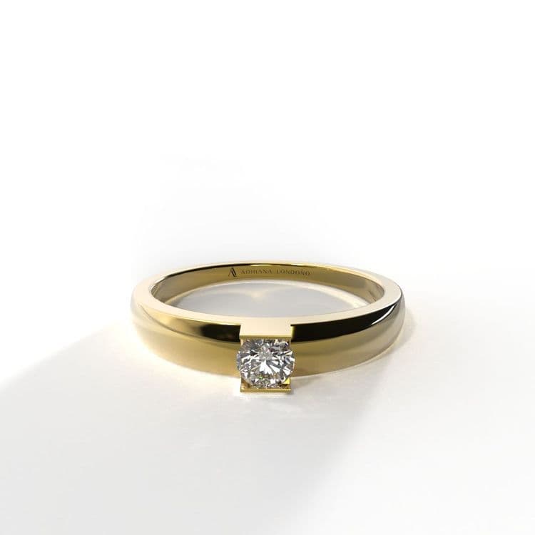 Anillo solitario georgia 0,15 cts