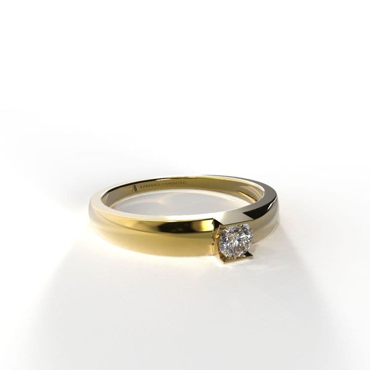 Anillo solitario georgia 0,15 cts