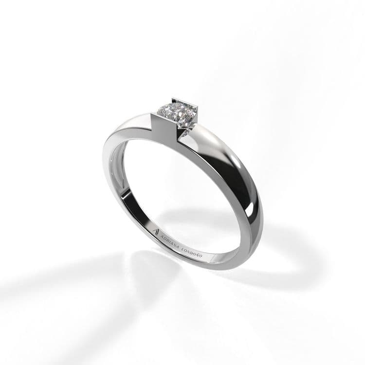 Anillo solitario georgia 0,15 cts