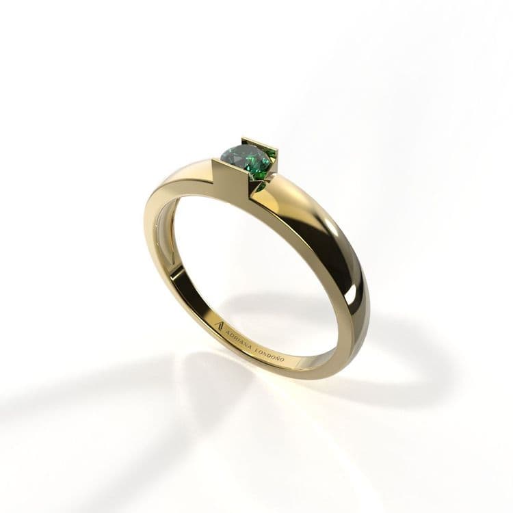 Anillo solitario georgia 0,15 cts