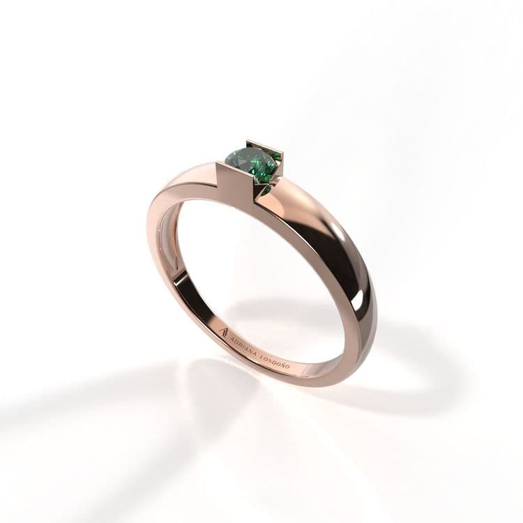 Anillo solitario georgia 0,15 cts