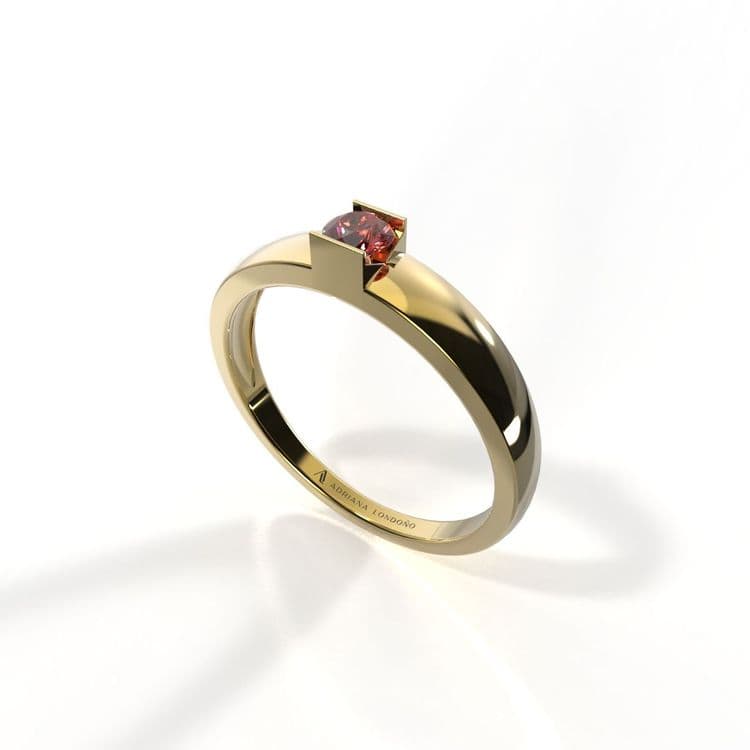 Anillo solitario georgia 0,15 cts