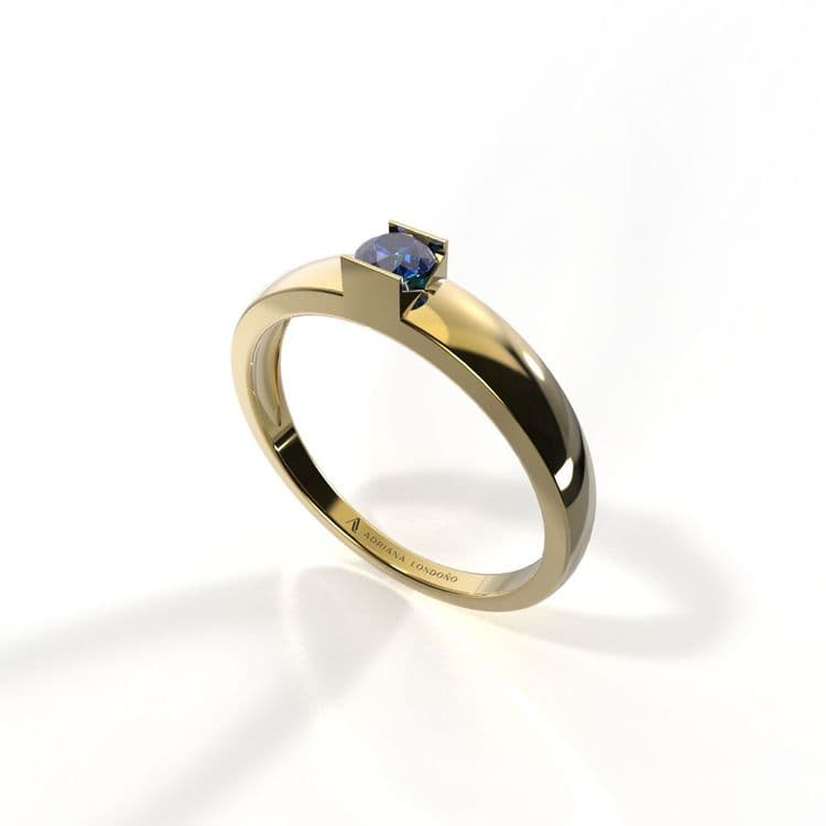 Anillo solitario georgia 0,15 cts