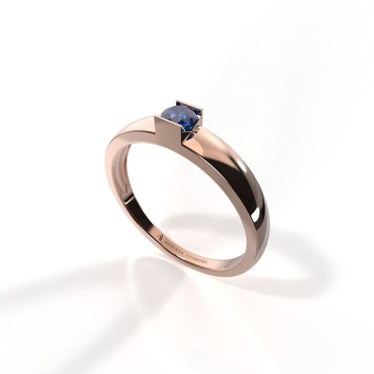 Anillo solitario georgia 0,15 cts