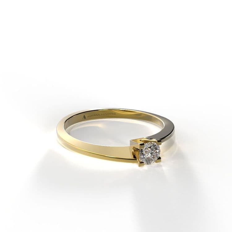 Anillo solitario hamburgo 0,10 cts