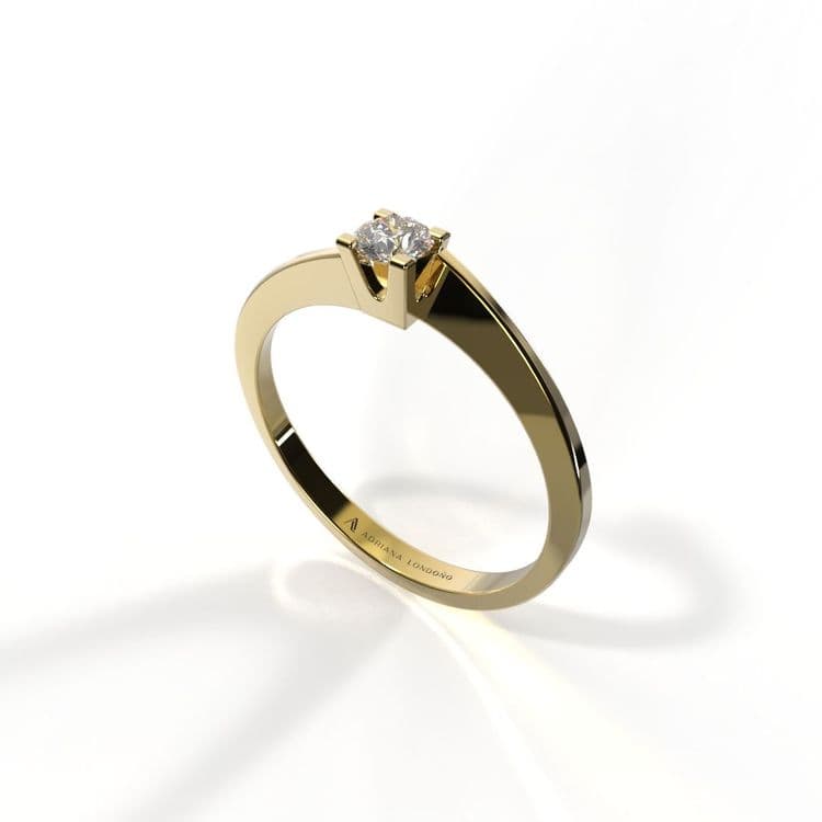 Anillo solitario hamburgo 0,10 cts