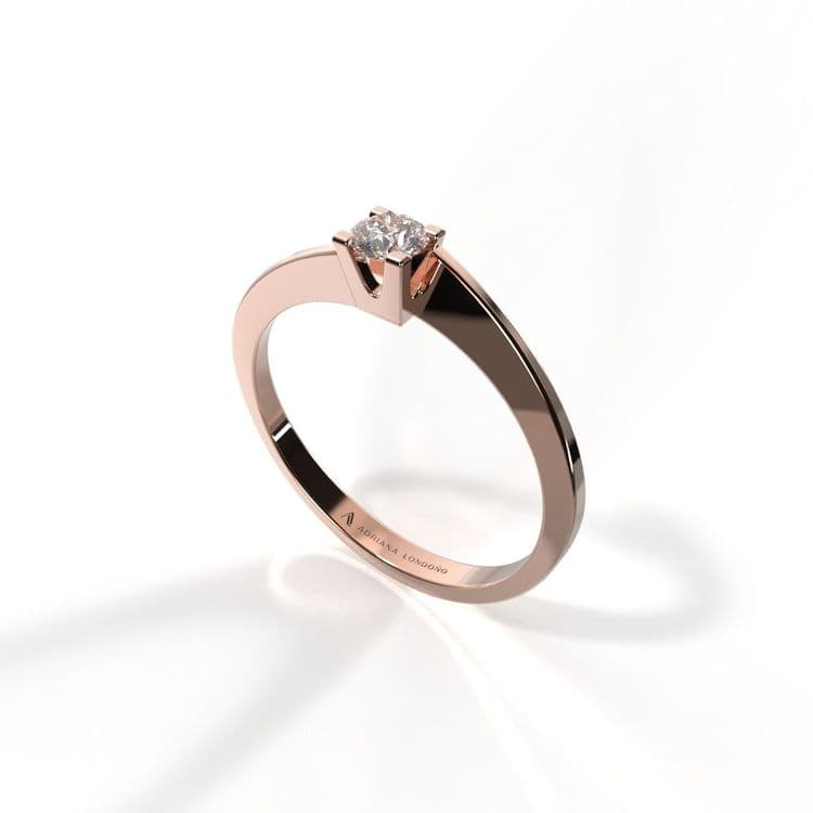 Anillo solitario hamburgo 0,10 cts