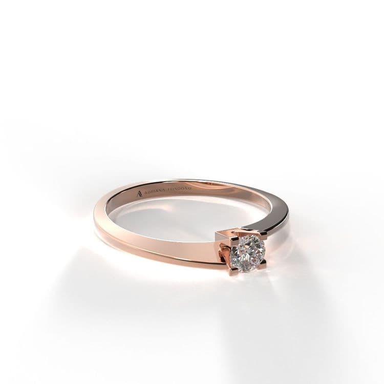 Anillo solitario hamburgo 0,10 cts