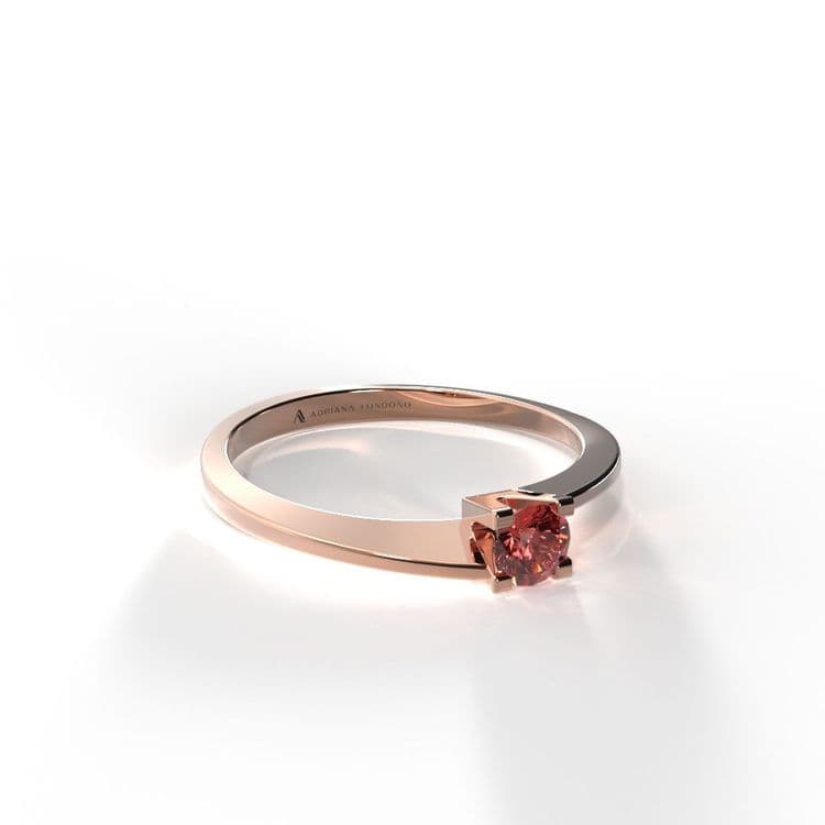 Anillo solitario hamburgo 0,10 cts