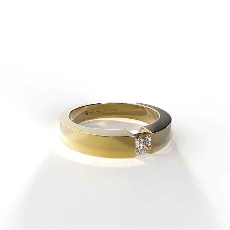 Anillo solitario hong kong 0,15 cts