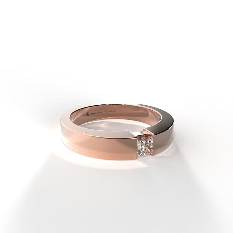 Anillo solitario hong kong 0,15 cts