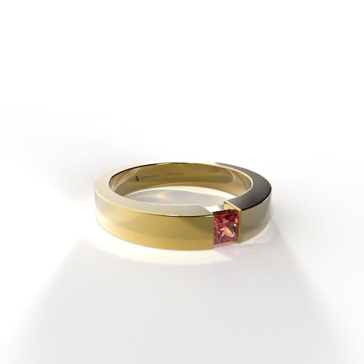 Anillo solitario hong kong 0,15 cts