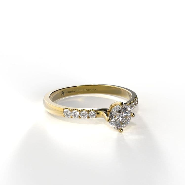 Anillo monaco 0,25 cts al frances