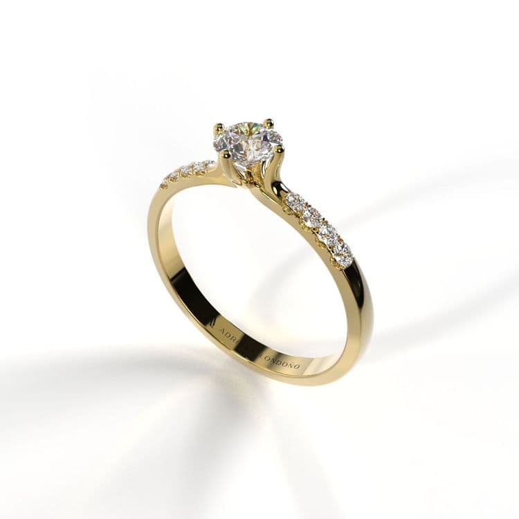 Anillo monaco 0,25 cts al frances