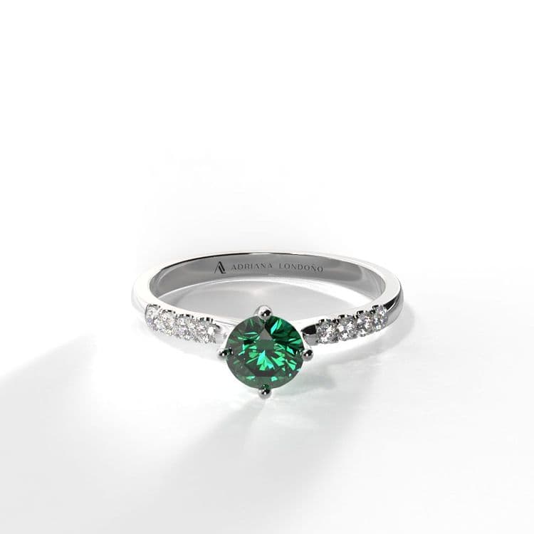 Anillo monaco 0,25 cts al frances