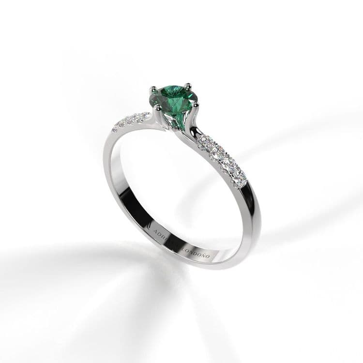 Anillo monaco 0,25 cts al frances