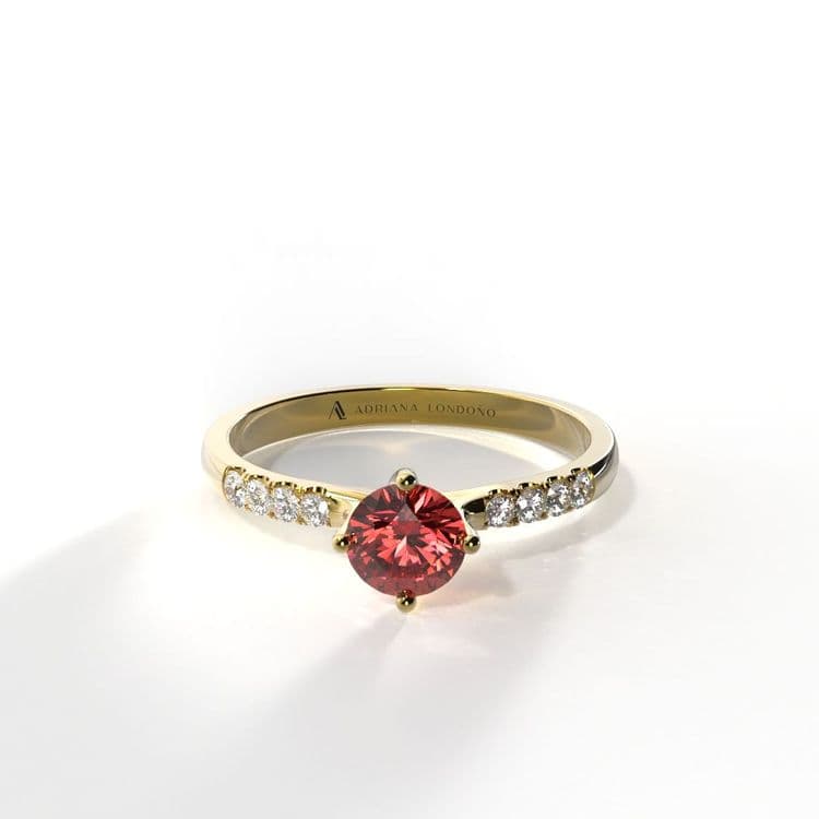 Anillo monaco 0,25 cts al frances