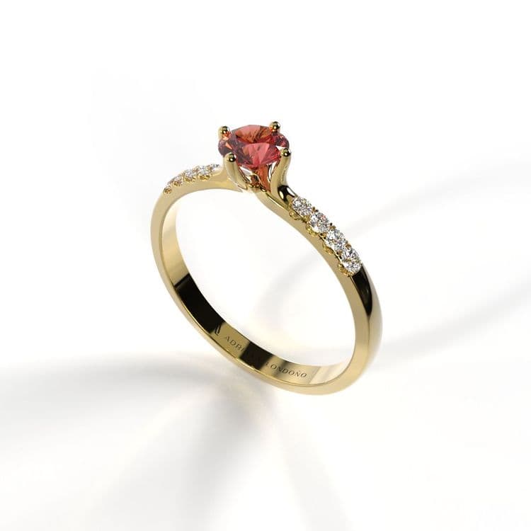 Anillo monaco 0,25 cts al frances