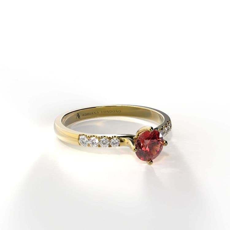 Anillo monaco 0,25 cts al frances