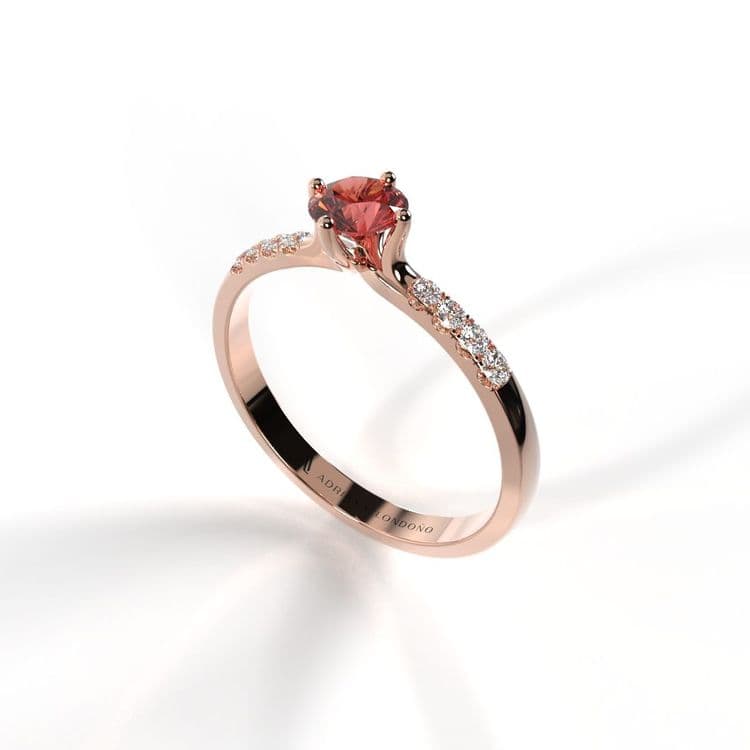 Anillo monaco 0,25 cts al frances