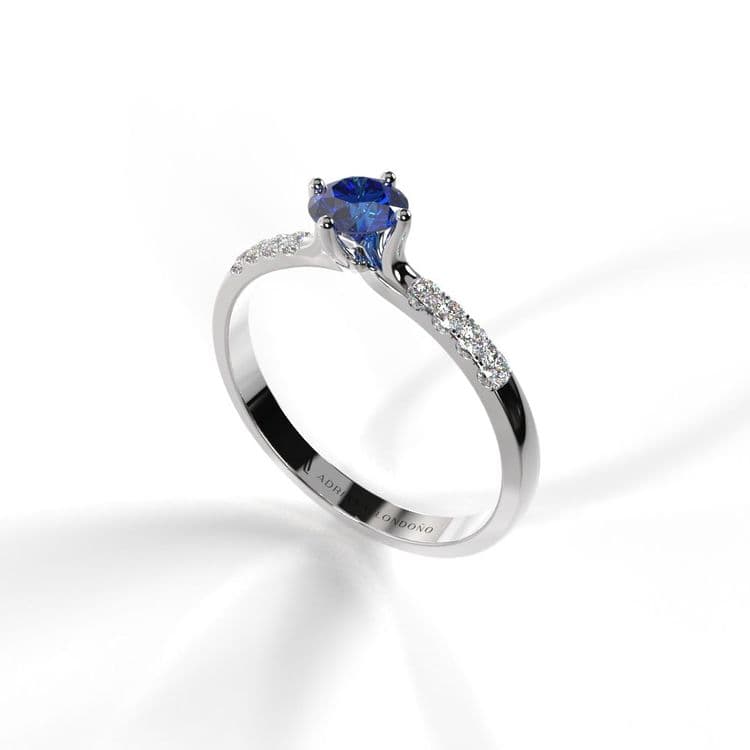 Anillo monaco 0,25 cts al frances