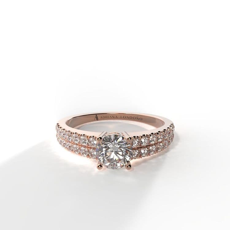 Anillo bahamas 0,30 cts al frances