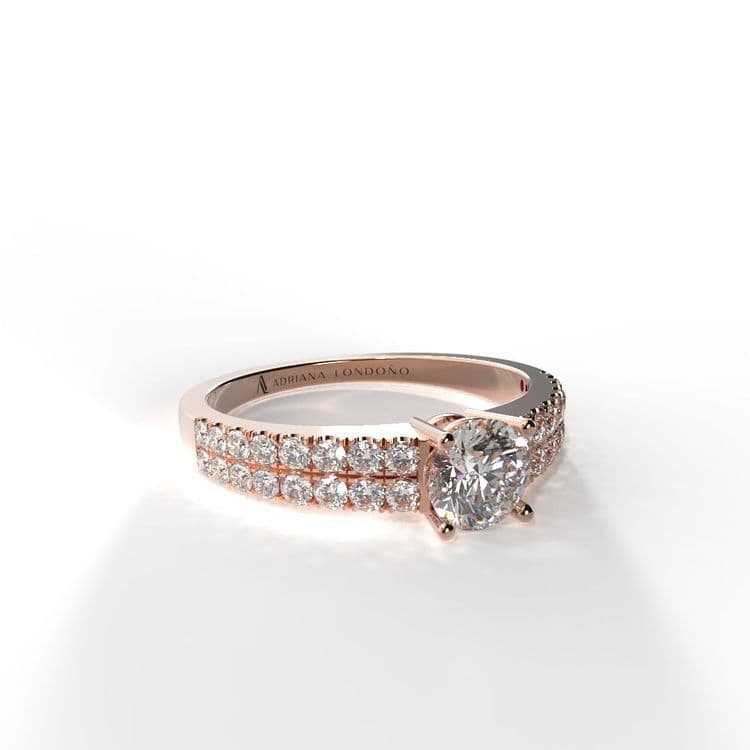 Anillo bahamas 0,30 cts al frances